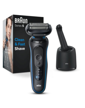 Máquina de Barbear Braun 52B700 Series 5 + Pack Limpeza