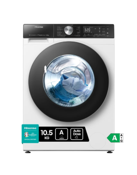 Máquina de Lavar Roupa Hisense WF5S1045BW 10Kg 1400RPM Classe A Branco