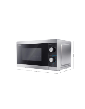 Micro-ondas Sharp YC-MG01 1270W 20L Prateado