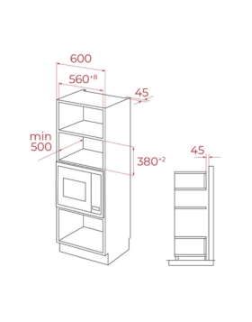 Microondas de Encastre Teka MSEG620FI 20L 700W