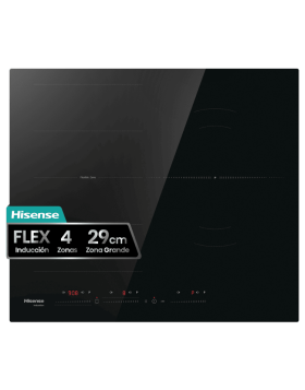 Placa de Indução Hisense HI6352BSCE 7400W 4 Zonas 60cm 