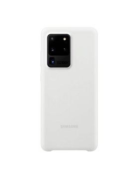 Silicone Cover Samsung S20 Ultra G988 Branco