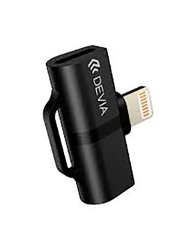 Adaptador Lightning Smart Dual DEVIA Preto