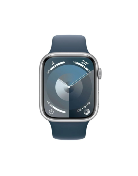 Smartwatch Apple Watch Serie 9 GPS + Cellular 41mm Silver Aluminium Case Storm Blue Sport Band S/M