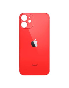 Tampa Traseira Vidro Apple iPhone 12 Mini Vermelho