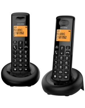 Telefone Sem Fios Alcatel E160 Duo Preto