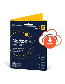 Antivírus Norton 360 Premium 2020 | 10 Dispositivos | 1 Ano | VPN e Password Manager | PC/Mac/Smartphones/Tablets