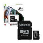 Cartão Memória Kingston Canvas Select Plus microSDHC 32GB C10 A1 UHS-I c/ Adaptador SD