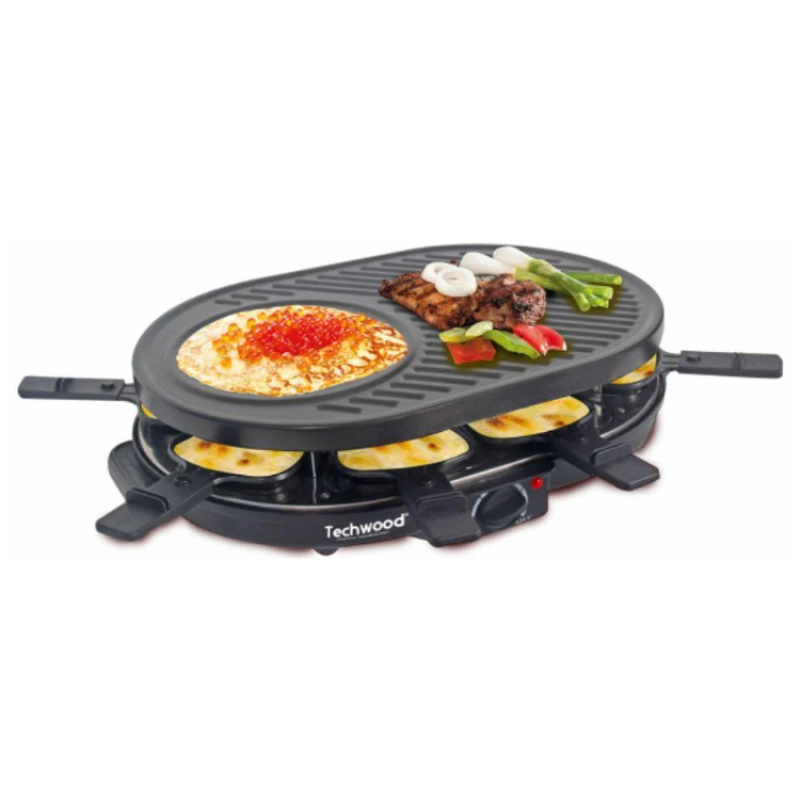 Grelhador Raclette 8 Pessoas 1400W Techwood