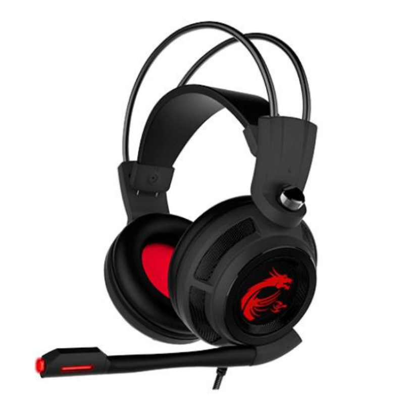 Headset MSI DS502 Gaming 7.1 Surround Preto