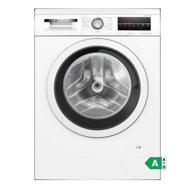 Máquina de Lavar Roupa Bosch WUU28T63ES Serie 6 8Kg 1400RPM Classe A Branco