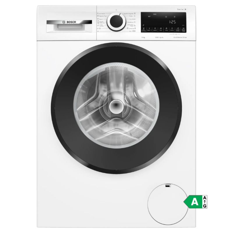 Máquina de Lavar Roupa Bosch WGG14Z00ES Serie 6 9Kg 1200RPM Classe A Branco