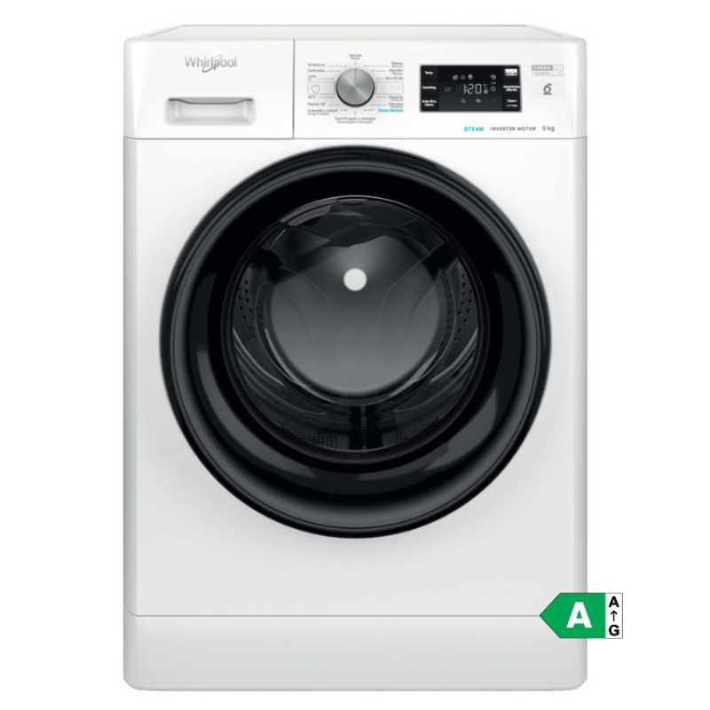 Máquina de Lavar Roupa Whirlpool FFB9489BVSPT 9Kg 1400RPM Classe A Branco