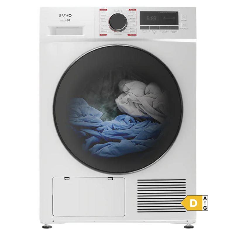Máquina de Secar Roupa EVVO Nature S10 D 10Kg Classe D 