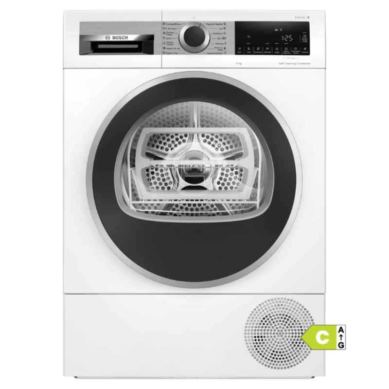 Máquina de Secar Roupa Bosch Serie 6 WQG245D1ES 9Kg Classe C