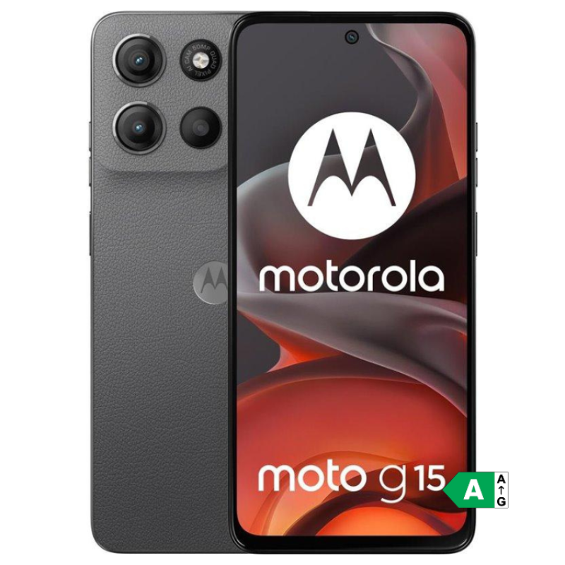 Smartphone Motorola G15 4GB/128GB Dual Sim Cinzento