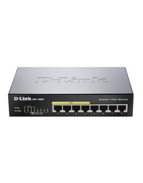 Switch D-Link DGS-1008P 8 Portas Black
