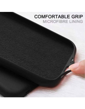 Capa Silicone Cover Xiaomi Note 8 Pro - Preto