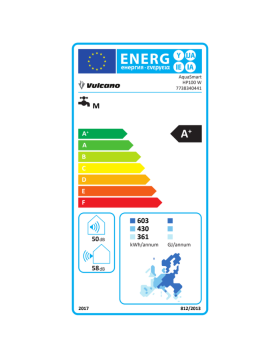 Bomba de calor Vulcano Gama AquaSmart 2 HP100W 100L