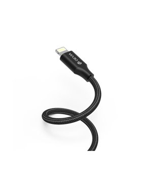 Cabo DEVIA 3 em 1 Micro USB + USB-C + Lightning 1.2M Preto