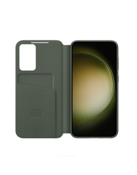 Capa Smart View Samsung Galaxy S23+ c/ Bolso p/ Cartões Ecológica Verde