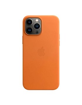 Capa Pele MagSafe Apple iPhone 13 Pro Castanho Dourado