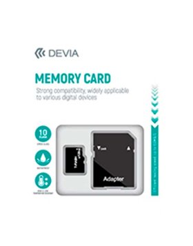 Cartão Memória DEVIA MicroSD 64GB C10 c/ Adaptador SD