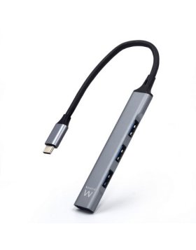 Hub Ewent USB Type-C para 4 x Portas USB