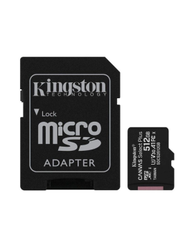 Cartão Memória Kingston Canvas Select Plus microSD 512GB CL10+ A1 
