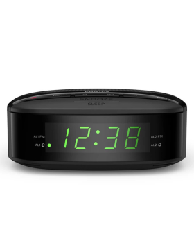 Rádio Despertador Philips TAR3205 Dual Alarm Clock FM Preto