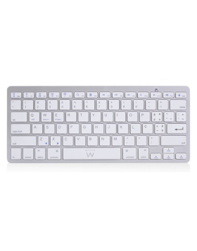 Teclado Ewent Ultra-Slim Bluetooth PT Prateado 