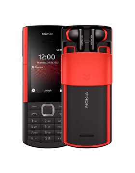Telemóvel Nokia 5710 XpressAudio 48MB/128MB Dual SIM Preto e Vermelho