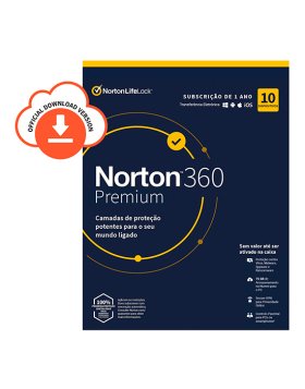 Antivírus Norton 360 Premium 2020 | 10 Dispositivos | 1 Ano | VPN e Password Manager | PC/Mac/Smartphones/Tablets