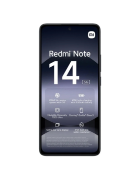 Smartphone Xiaomi Redmi Note 14 5G 8GB/256GB Dual Sim Preto