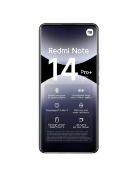 Smartphone Xiaomi Redmi Note 14 Pro+ 5G 8GB/256GB Dual Sim Preto
