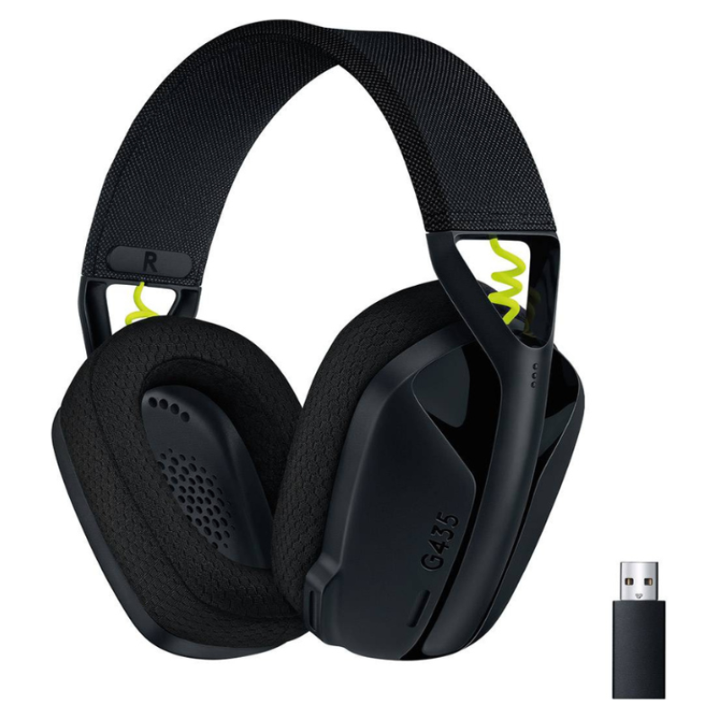 Headset Logitech G435 Lightspeed Wireless Gaming Preto