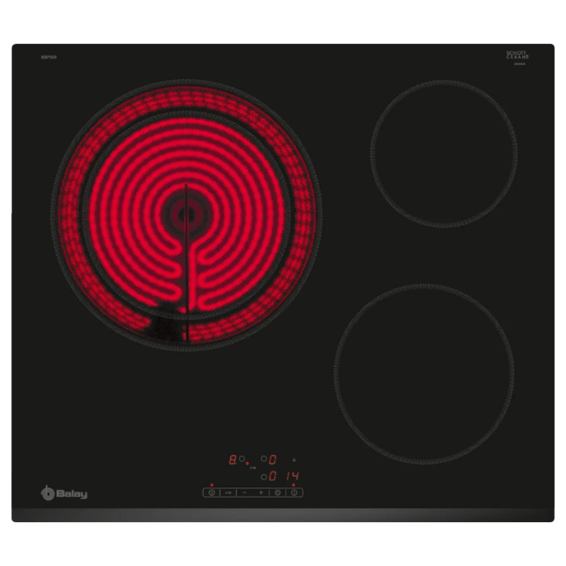 Placa Vitrocerâmica Balay 3EB715LR 60cm 3 Zonas 5700W