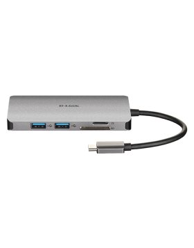 Hub D-Link USB-C p/ 3 USB 3.0 + HDMI + SD + USB-C
