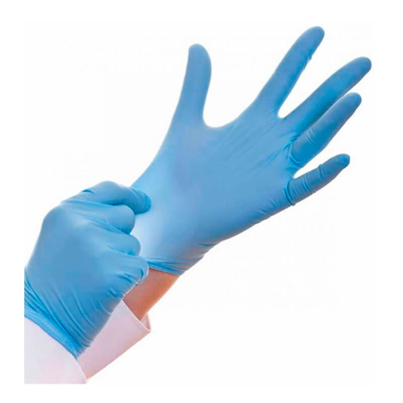 Luvas Nitrilo sem Pó Tamanho M Caixa 100