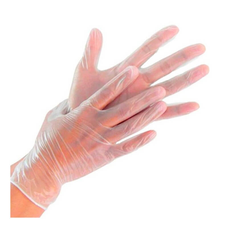 Luvas Vinil sem Pó Tamanho L Caixa 100 