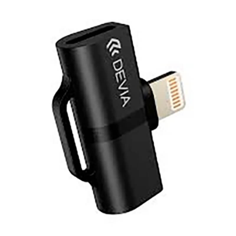 Adaptador Lightning Smart Dual DEVIA Preto