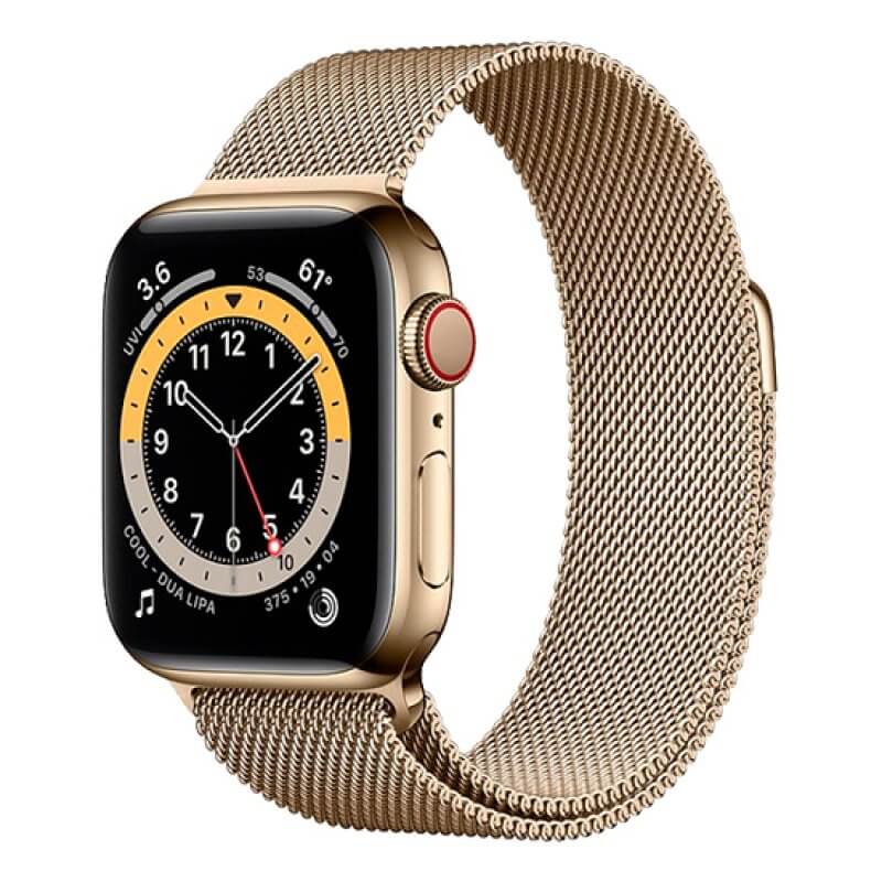 Bracelete Apple Watch 40mm Elegant DEVIA Milanese Loop Dourado