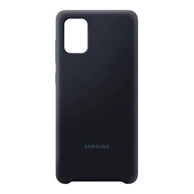 Silicone Cover Samsung Galaxy A71 Preto