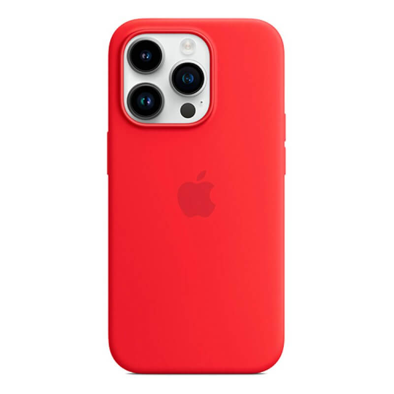Capa Silicone Apple iPhone 14 Pro MagSafe (Product)RED