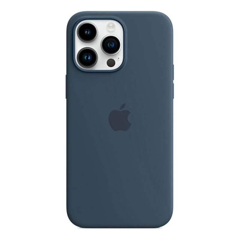 Capa Silicone Apple iPhone 14 Pro Max MagSafe Azul Trovoada