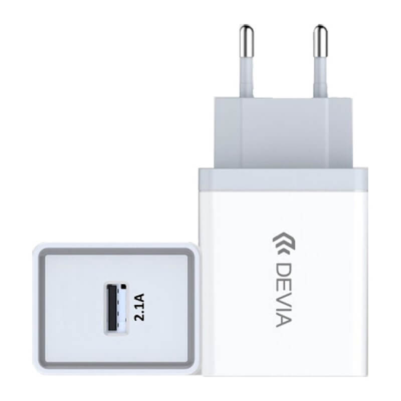 Carregador Series Devia 10.5W USB Branco